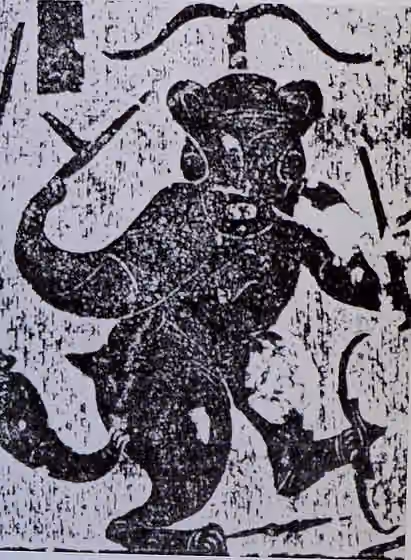 Jiuli tribe — Rubbing of the relief on stone walls in Wu Family Shrine(ACE2nd century).