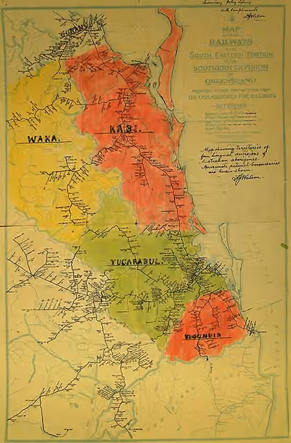 Jagera people — Watson in the 1940’s collated historical information to create his Vocabularies of four representative tribes of South Eastern Queensland – he groups the Brisbane languages under the umbrella term of Yugarabul.