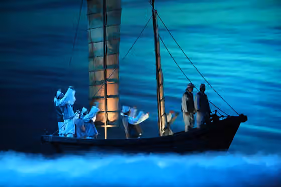 Changgeuk — The Changguek play titled "Leaving Ship" performed by the National Changguk Compoany Of Korea for the World Library and Information Congress took a place on August 22 2006 at Sejong Center, South Korea