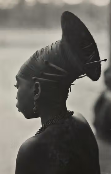 Mangbetu people — Mangbetu coiffure, photo de Kazimierz Zagórski, 1928-1938