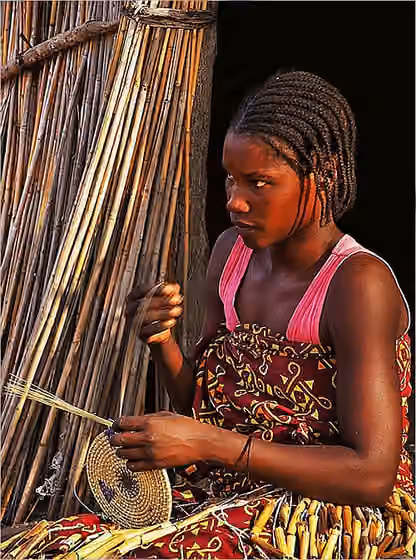 Suku Ovambo — This is an image of "African people at work" from