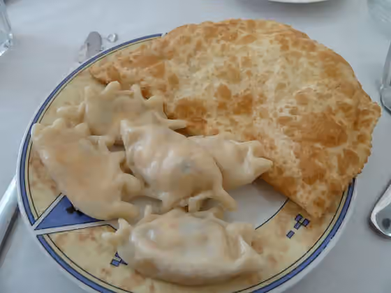 Mataz — Hal'vaz (right) and Mat'za (left), Circassian Cuisine, Kafer Kama, Israel