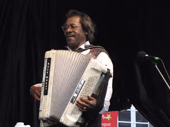 Zydeco — Buckwheat Zydeco and band performing at the Kitchener Blues Festival