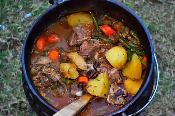 Hidangan Afrika Selatan — This is an image of food from