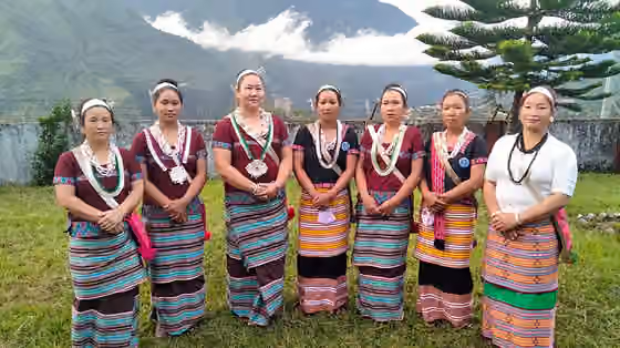 Miju Mishmi tribe — Miju Mishmi women from Anjaw district, Arunachal Pradesh, India in their traditional attire