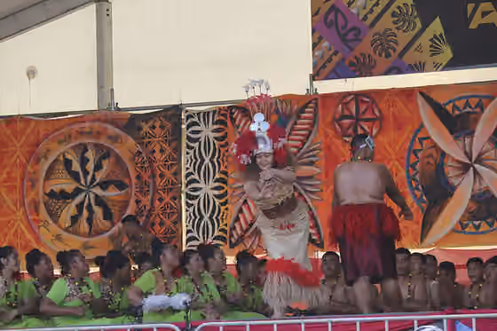 Siva Samoa — Kia Aroha College Samoan group performing a Siva Samoa dance.