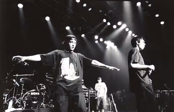 rap rock — Beastie Boys at Club Citta, Kawasaki, Japan, September 1992, Check Your Head tour