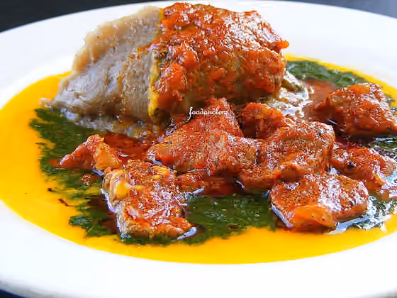 Amala (food) — it is an African food called Amala