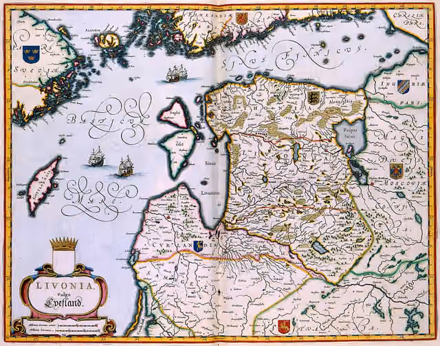 suku Semigallia — This map depicts the Baltic states Latvia and Estonia.