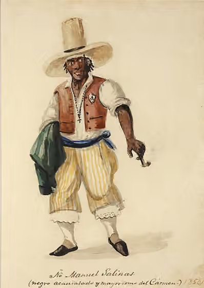 Black Peruvians — Acuarela de Pancho Fierro (Lima, 1807 - Lima, 1879)