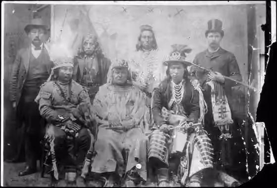 Walla Walla people — Cayuse and Shahaptian delegates meet with Commissioner of Indian Affairs, Washington D.C.