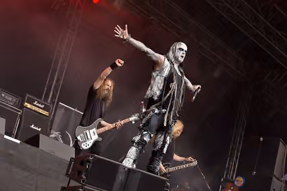 Pagan metal — The Irish pagan metal band Primordial at the Rockharz Open Air 2016 in Ballenstedt/Germany.