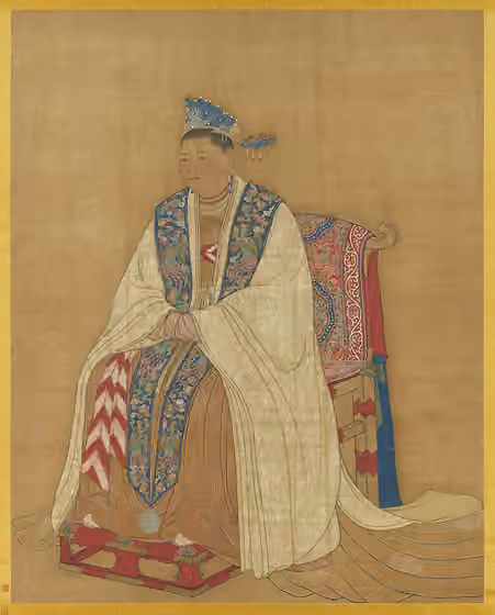 Xiapei — Portrait assis de l'impératrice Du