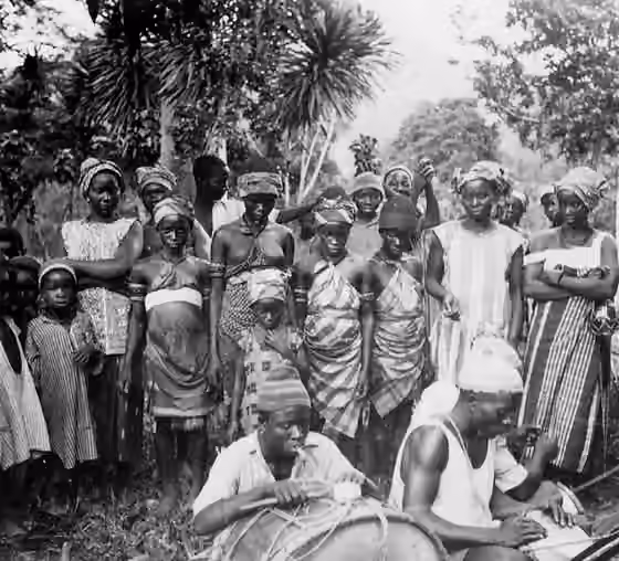 orang Mende — Musicians, Panguma (Sierra Leone), 1936