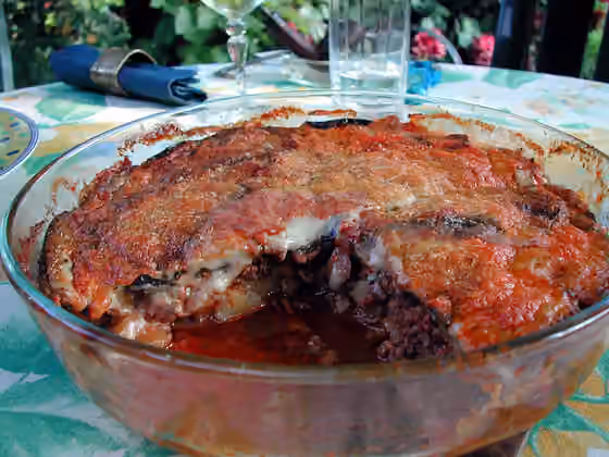 Moussaka — Moussaka with aubergine