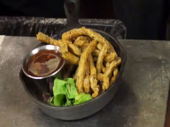 Cactus fries — Cactus Fries with Prickly Pear Sauce