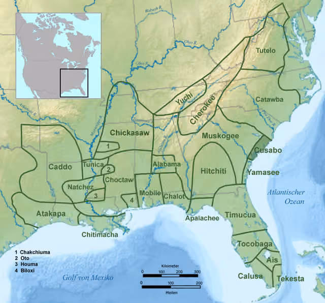Cusabo — Tribal territory of Cusabo during seventeenth century