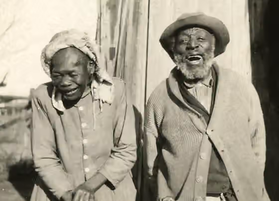 African Americans in Oklahoma — Old African-American sharecroppers couple, Oklahoma, 1914.