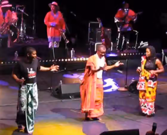 Salegy — Jaojoby, the king of salegy (a contemporary musical style popular in Madagascar) performs in concert at the Olympia in Paris.