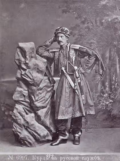 Kurds in Russia — Kurd Ali-Ashraf Aga Shamshadinov in the Russian service