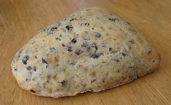 Roti zaitun — Ciabatta bread.