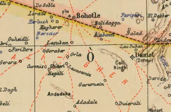 Farah Garad — Darawiish founders Ali Gheri, subclan of Farah Garad, traditional inhabitants of Ciid & Doollo per Ministero delle colonie d'Italia