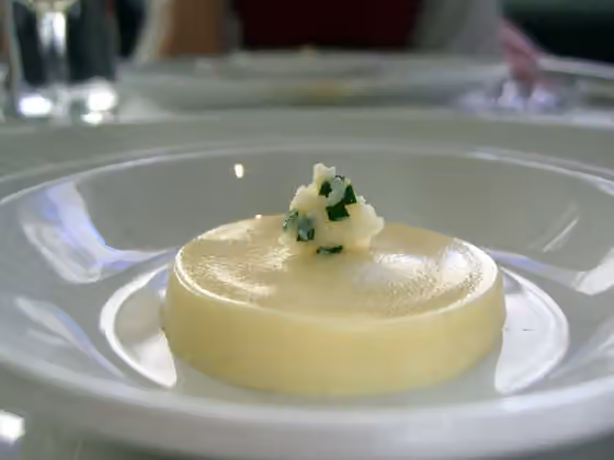 Amuse-bouche — Parmesan Pannacotta - Lake House Restaurant, Daylesford.