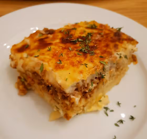 Pastitsio — Homemade pastitsio following the recipe of Akis Petretzikis