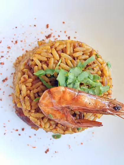 Banga rice — This is an image of food from